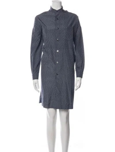 Pre-owned Arts & Science Printed Knee-length Dress In Blue