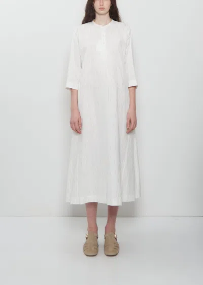 Arts & Science Side Panel Cotton Linen Dress In 001 Off White