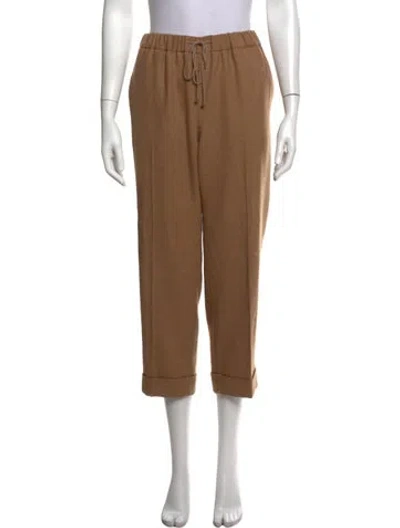 Pre-owned Arts & Science Straight Leg Pants In Brown