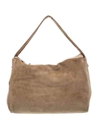 Pre-owned Arts & Science Suede Shoulder Bag In Neutrals