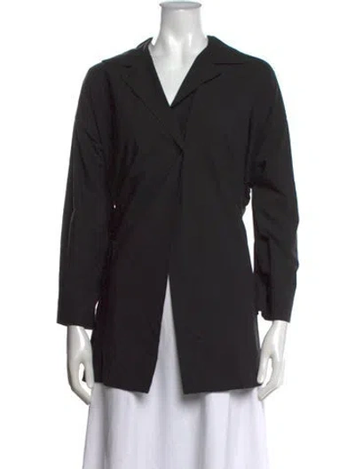 Pre-owned Arts & Science V-neck Long Sleeve Top In Black