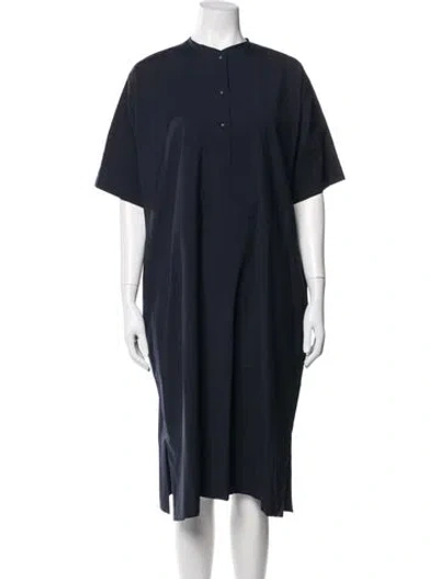 Pre-owned Arts & Science Wool Midi Length Dress In Blue