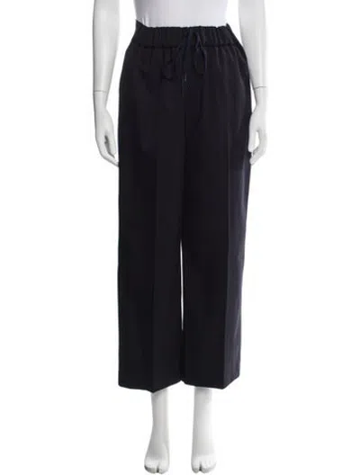 Pre-owned Arts & Science Wool Wide Leg Pants In Blue