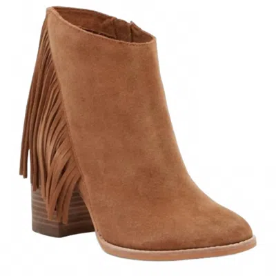 Arturo Chiang Reiden Fringe Suede Leather Ankle Boots In Brown