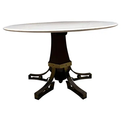 Pre-owned Arturo Pani 1950s  White Marble Sculptural Dining Table Mexico City