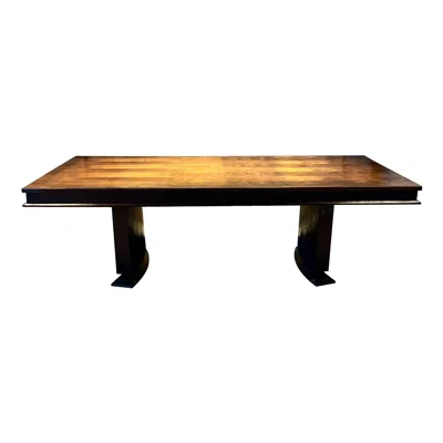 Pre-owned Arturo Pani 1950s Custom Mahogany Dining Table Mexico City In Brown