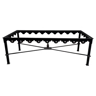 Pre-owned Arturo Pani 1950s Neoclassical Coffee Table + Brass Nuggets  Mexico In Black