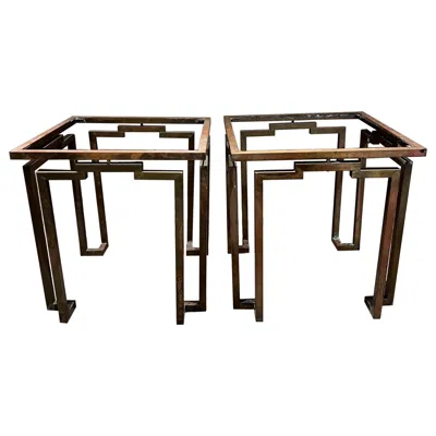 Pre-owned Arturo Pani Midcentury Modern  Side Tables In Bronze Mexico In Gold