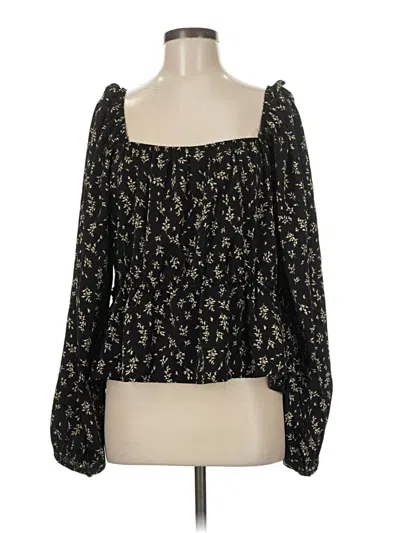 Pre-owned Arula 3/4 Sleeve Blouse In Black