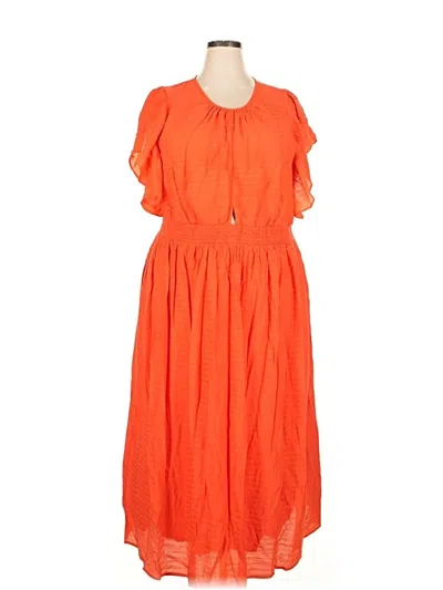 Pre-owned Arula Casual Dress In Orange