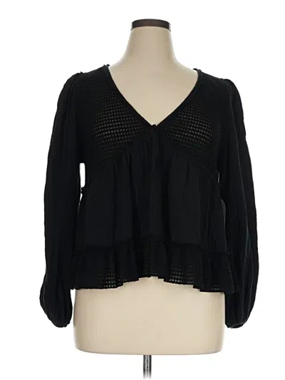 Arula Long Sleeve Blouse In Black