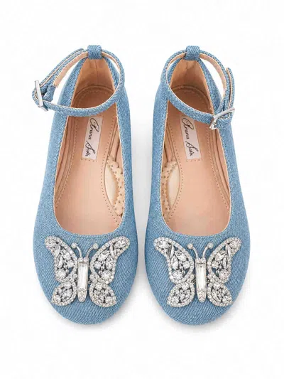 Aruna Seth Kids' Ballerinas With Strap In Blue