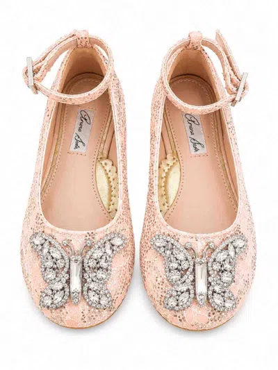 Aruna Seth Kids' Ballerinas With Strap In Nude & Neutrals