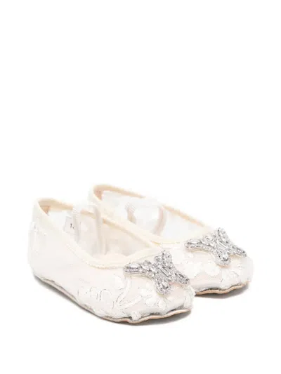 Aruna Seth Babies' Butterfly-embellished Ballerina In White