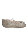 Aruna Seth Metallic-thread Odette Ballet Flats In Gold