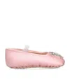 Aruna Seth Satin Odette Ballet Flats In Pink