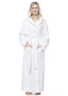Arus Cotton Full Length Hooded Bathrobe In Multi