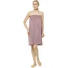 Arus Gots Certified Organic Cotton Shower Bath Wrap In Pink