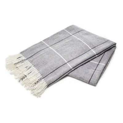 Arus Highlands Tartan Blanket In Gray