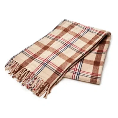 Arus Highlands Tartan Plaid Blanket In Caramel Plaid