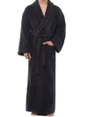 Arus Mens Classic Shawl Collar Ankle Length Terry Bathrobe In Black