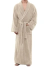 Arus Mens Classic Shawl Collar Ankle Length Terry Bathrobe In Brown