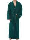 Arus Mens Classic Shawl Collar Ankle Length Terry Bathrobe In Green