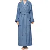 Arus Optimus Long Cotton Bathrobe For Women In Blue