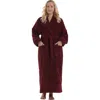 Arus Optimus Long Cotton Bathrobe For Women In Red