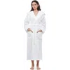 Arus Paradise Womens Hooded Cotton Bath Robe In White