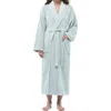Arus Shawl Collar Turkish Terry Cotton Bathrobe For Women In Green