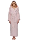 Arus Softy Womens Ankle Length Long Cotton Robe In Pink