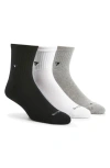 Arvin Goods Assorted 3-pack Quarter Crew Socks In Multi