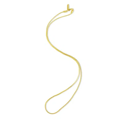 ARVINO WOMEN'S DELICATE SNAKE CHAIN NECKLACE GOLD VERMEIL