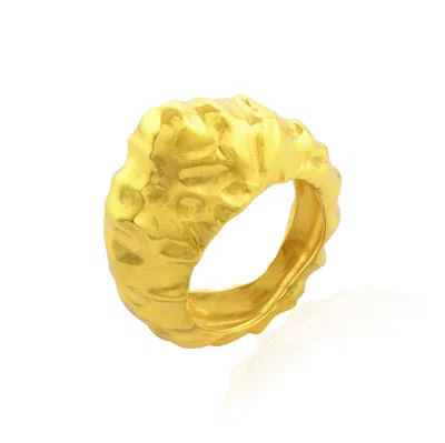 Arvino Women's Foil Ring Gold Vermeil
