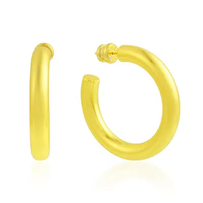 Arvino Women's Gold Regular Hoops Large Water Resistance Premium Plating In Yellow