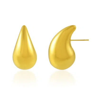 Arvino Women's Gold Water Drop Earrings Water Resistance Premium Plating