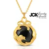 Ary D'po Women's Black Agate & Diamond Gold Over St. Silver Black Jewel Pendant-necklace In Gold