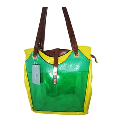 Aryana Ashlyn2grn Green Handbag With Top Zip Closure