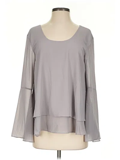 Pre-owned Aryeh 3/4 Sleeve Blouse In Gray