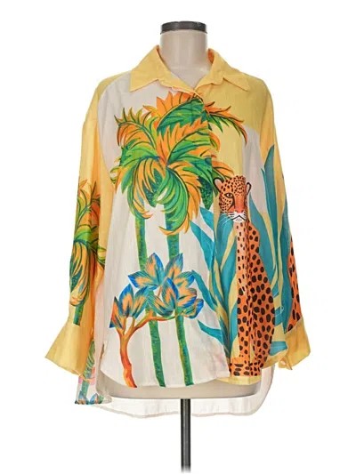 Aryeh 3/4 Sleeve Blouse In Yellow