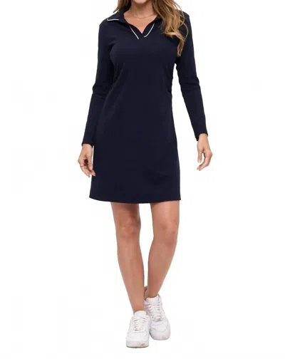 Aryeh Bethany Collar Kit Dress In Navy In Blue