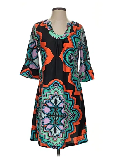 Pre-owned Aryeh Casual Dress In Teal