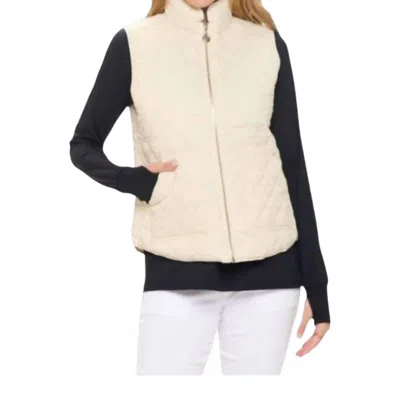 Aryeh Classic Puff Vest In Tan In Neutral