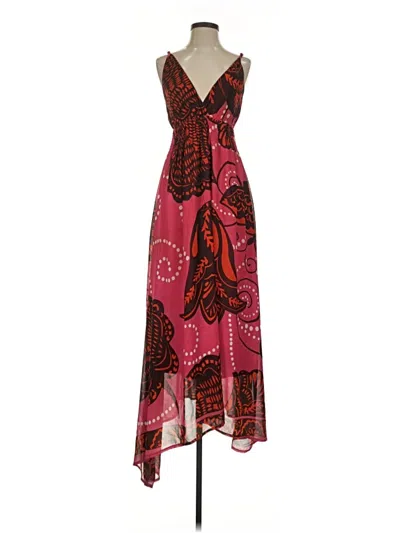 Pre-owned Aryeh Cocktail Dress In Burgundy