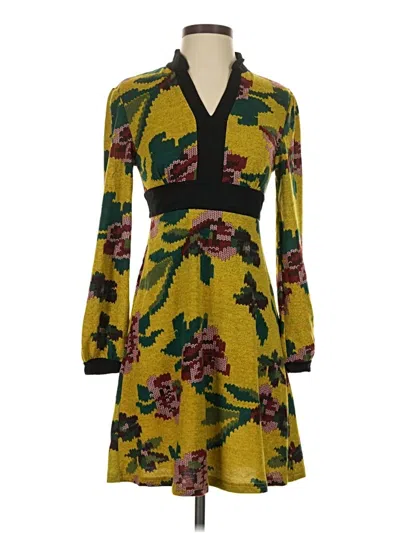 Pre-owned Aryeh Cocktail Dress In Yellow