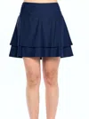 Aryeh Jolette Double Layer Skort In Navy In Blue