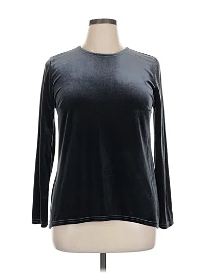 Pre-owned Aryeh Long Sleeve Top Black Crew Neck Tops