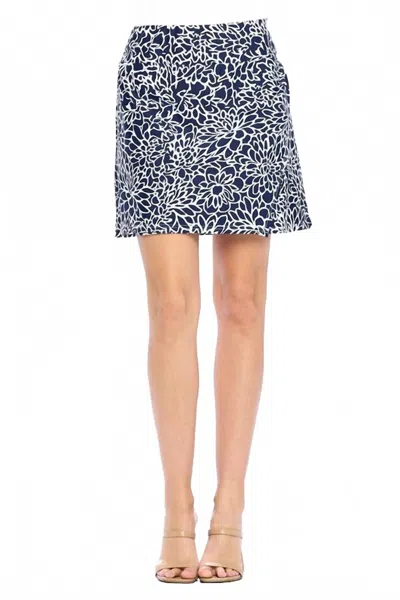 Aryeh Tessa Flamingo Skort In Navy/white In Multi