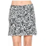 Aryeh Tessa Skort In Black And White Hibiscus In Black